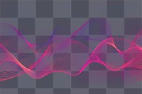 PNG A digital sound wave purple background pink.