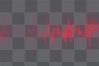 PNG A digital sound wave background audio red.