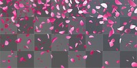 PNG Pink confetti falling on a black background petals beautiful floating.