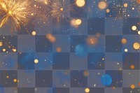 PNG Blue and gold Abstract background fireworks lights night.