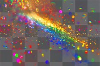 PNG Holographic prism flare light background rainbow.