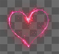 PNG Heartedshape outlines light background sparkling romantic.