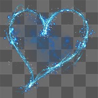 PNG Heartedshape outlines light background sparkling romantic.