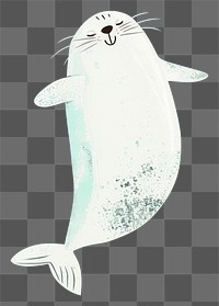 PNG  Cute seal illustration animal mammal underwater.