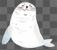 PNG  Cute seal illustration animal mammal underwater.
