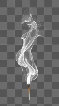 PNG Candle with smoke fragility cigarette darkness