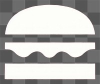 PNG  Burger icon logo hamburger sandwich.