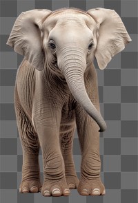PNG Baby elephant wildlife standing animal. AI generated Image by rawpixel.