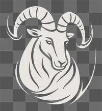 PNG Capricorn Zodiac icon livestock animal mammal.