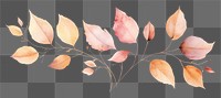 PNG Autumn pattern plant petal. AI generated Image by rawpixel.