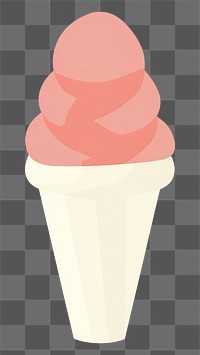 PNG  Illustration of an ice cream dessert food cone.