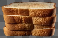 PNG Stack of Gluten free bread food sourdough freshness. AI generated Image by rawpixel.