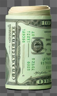 PNG Roll of dollars money refreshment investment. AI generated Image by rawpixel.