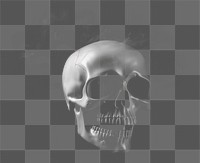 PNG  Skull fog effect smoke black black background. AI generated Image by rawpixel.