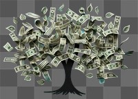 PNG Money growth success dollar investment. AI generated Image by rawpixel.