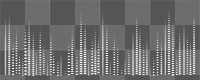  Music equalizer png border in white on transparent technology background