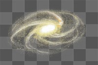 Png realistic galaxy design element