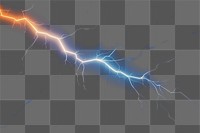 PNG Lightning thunderstorm electricity illuminated.