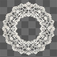 PNG Laser cut paper lace frame carved flat backgrounds craft white.