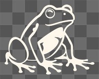 PNG Silkscreen of frog amphibian wildlife animal.
