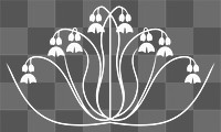 PNG  Lily of the valley divider ornament art accessories astronomy.
