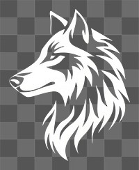PNG Logo of wolf mammal animal creativity.