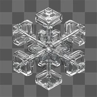 PNG Snowflake ice winter transparent symmetrical.