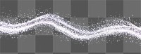 PNG Bokeh glitter line wavy background dark shimmering.