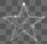 PNG Stars wireframe digital design star.