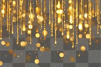 PNG Golden glitter falling background design celebration.