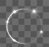 PNG Circle symbol streaking effect flare light.