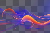 PNG Fluid and dynamic abstract background illustration colorful purple.