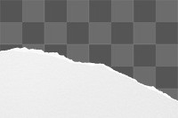 Ripped paper png border, transparent background