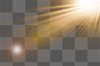 Shining light png border, transparent background