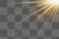 Shining light png border, transparent background