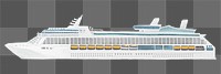 Cruise ship png sticker, transparent background