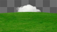 Green grass hill  png border, nature image, transparent background