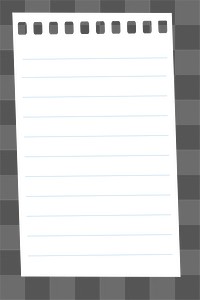 Note paper png sticker, transparent background 