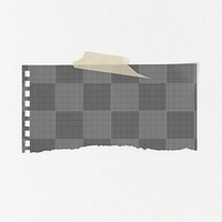 Ripped note paper png transparent mockup, wall decoration