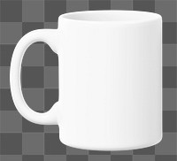 Coffee mug png sticker, transparent background