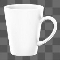 Coffee mug png sticker, transparent background