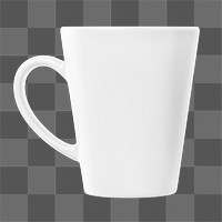 Coffee mug png sticker, transparent background