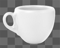 Espresso cup png sticker, transparent background