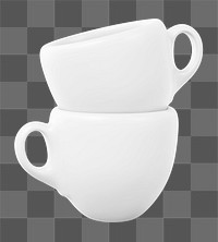 Espresso cup png sticker, transparent background