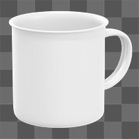 Camping mug png sticker, transparent background