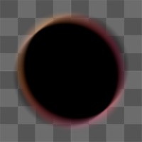 Blurry dark png circle  sticker, transparent background