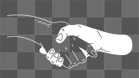 Diverse hand shake png sticker, transparent background