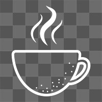 Coffee cup png sticker, transparent background