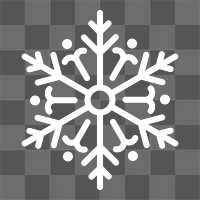 Snowflake png winter sticker, transparent background