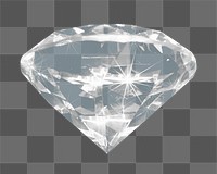 Shiny diamond png sticker, transparent background